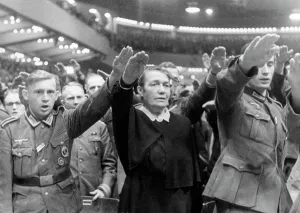 Kriegswinterhilfswerk: Adolf Hitler giving a speech at the opening
