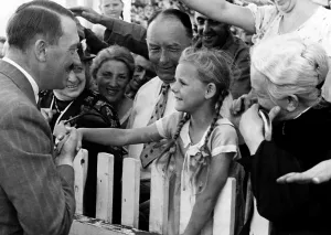 Grandmother: Adolf Hitler greets a young girl 1935