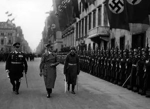 Chancellery: Adolf Hitler and Hermann Goering, 1938
