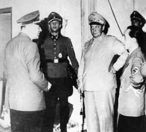 Stauffenberg: Adolf Hitler, Hermann Goering and Joseph Goebbels after