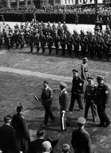 Schaub: Adolf Hitler at Hermann Goring's wedding, 1935