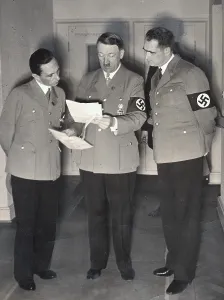 Incoming: Adolf Hitler with Hess and Goebbels, Berlin