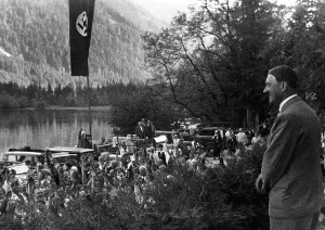 Hintersee: Adolf Hitler and holidaymakers, Hintersee, Germany