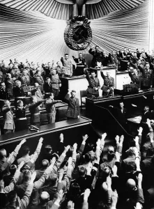 Polen: Adolf Hitler, im Reichstag, 1939