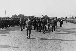 Salzburg: Adolf Hitler during the inauguration of the Reich highway fr