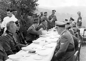 Eats: Adolf Hitler during inspection trip to Westwall border