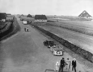 Cyclists: The Adolf-Hitler-Koog at Husum, 1938