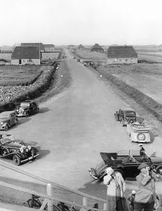 Cyclists: The Adolf-Hitler-Koog on Husum, 1938