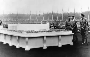 Modell: Adolf Hitler laying of the foundation of the German stadium