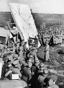 Tasks: Adolf Hitler during a maneuver, 1935