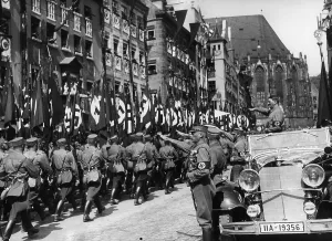 Detachment: Adolf Hitler at the march of the standard-bearers
