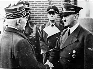 Cited: Adolf Hitler, Marshal Petain, Schmidt, Ribbentrop, WW2
