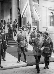 Adjutant: Adolf Hitler and Martin Bormann during the Munich