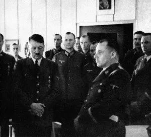 Bormann: Adolf Hitler with Martin Bormann in his Western Front he