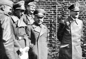 Amann: Adolf Hitler with Max Amann and Ernst Schmied