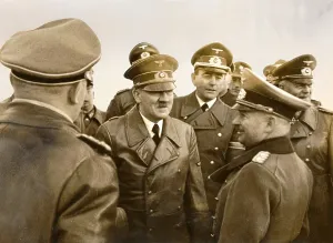 Zeitzler: Adolf Hitler and others during military demonstration