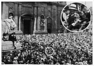 Circled: Adolf Hitler - Munich - Aug 1914
