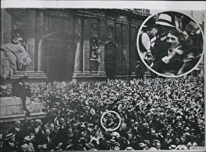 Fiftieth: Adolf Hitler in Munich crowd, outbreak of WW1