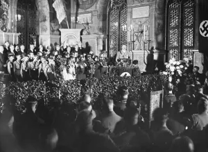 Ralley: Adolf Hitler in the Nuremberg city hall, 1933