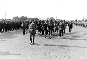 Outskirts: Adolf Hitler at opening of highway, Munich, Germany