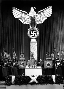 Honours: Adolf Hitler opens the IAME 1939