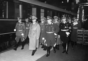 Traveled: Adolf Hitler on platform of Anhalter station, Berlin