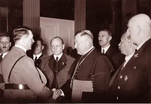 Klagenfurt: Adolf Hitler with Prince-Bishop Dr. Heffter at the