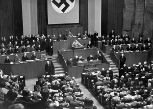 Remedy: Adolf Hitler during the Reichstag session on 23/03/1933
