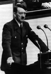 Lectern: Adolf Hitler during his Reichstag speech of September 1