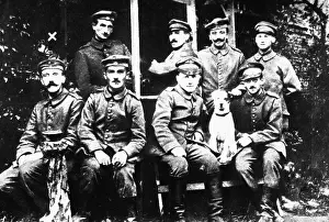 Hilter: Adolf Hitler, front row, left with a group of