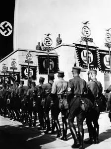 Standards: Adolf Hitler and SA standards, 1934