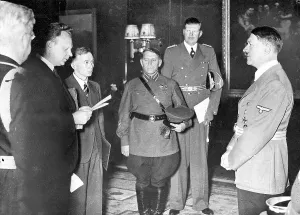 Pavlov: Adolf Hitler with Schwarzew, Soviet Ambassador, Berlin