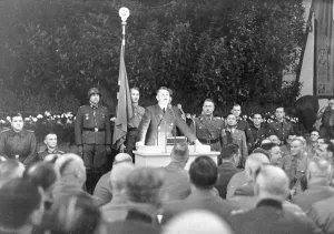 Grimminger: Adolf Hitler speaks to the Old Fighters, 1940