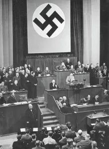 Extensively: Adolf Hitler speaks before the Reichstag in the Kroll Opera