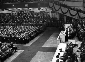 Lectern: Adolf Hitler in the Sportpalast, 1938