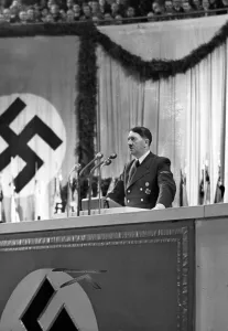 Lectern: Adolf Hitler in the Sportpalast