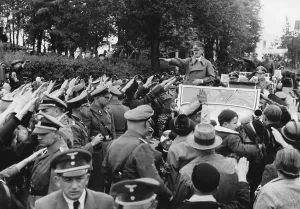 Cheering: Adolf Hitler in As - town in the Czech Republic