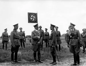 Converses: Adolf Hitler on the troop exercising grounds at Borne 1938