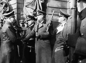 Cenotaph: Adolf Hitler welcomes Erich Raeder, Wilhelm Keitel and Erhar