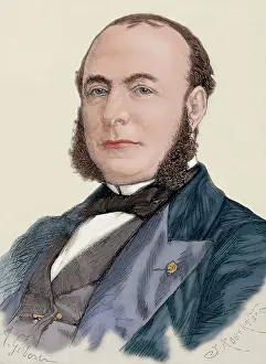 Sadness: Adolphe Billault (1805-1863). Colored engraving