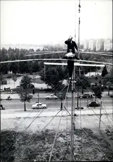 64th: Adolphe Omankowsky, tightrope walker, 64th birthday, Paris