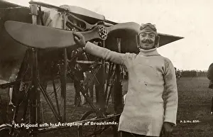 Pegoud: Adolphe Pegoud with Louis Bleriot