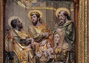 Rojas: Adoration of the Magi, altarpiece relief, Monasterio