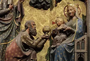 Rood: Adoration of the Magi, choir screen, Cathedrale
