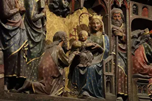 Rood: Adoration of the Magi, choir screen, Cathedrale