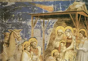 1301: Adoration of the Magi, with comet, by Giotto