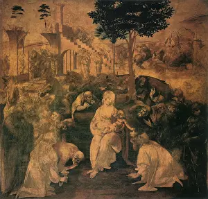 Worshipers: Adoration of the Magi, by Da Vinci
