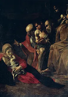 Caravaggio: The Adoration of the Shepherds, by Caravaggio