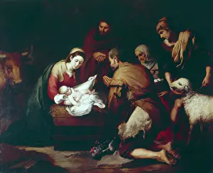 Bartolome: The Adoration of the Shepherds, by Murillo