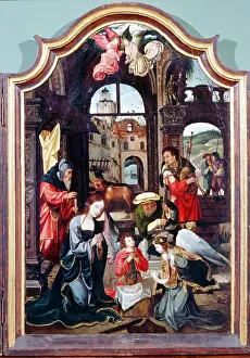 Triptych: Adoration of the Shepherds triptych attributed